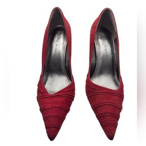 7.5 Marc Fisher Deep Red Pointed 4" Heels